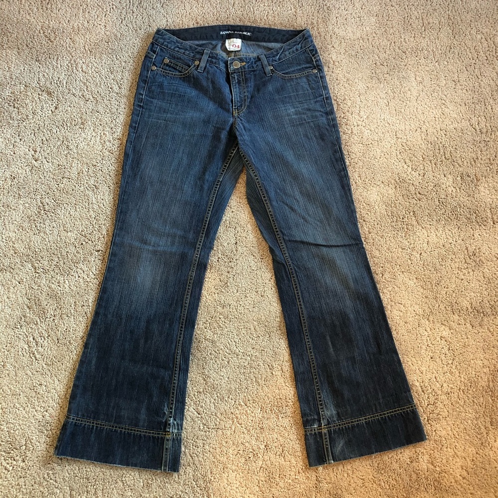 Banana Republic Contoured Boot Cut Wide Hem Jeans